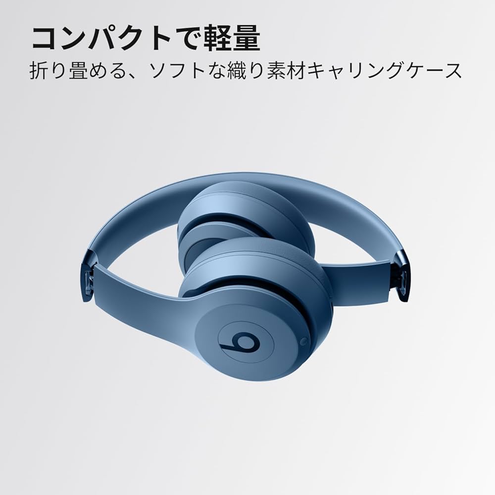 Beats Solo 4 ワイヤレスヘッドホン 青 Beats Solo 4 オンイヤーワイヤレスヘッドフォン – スレート